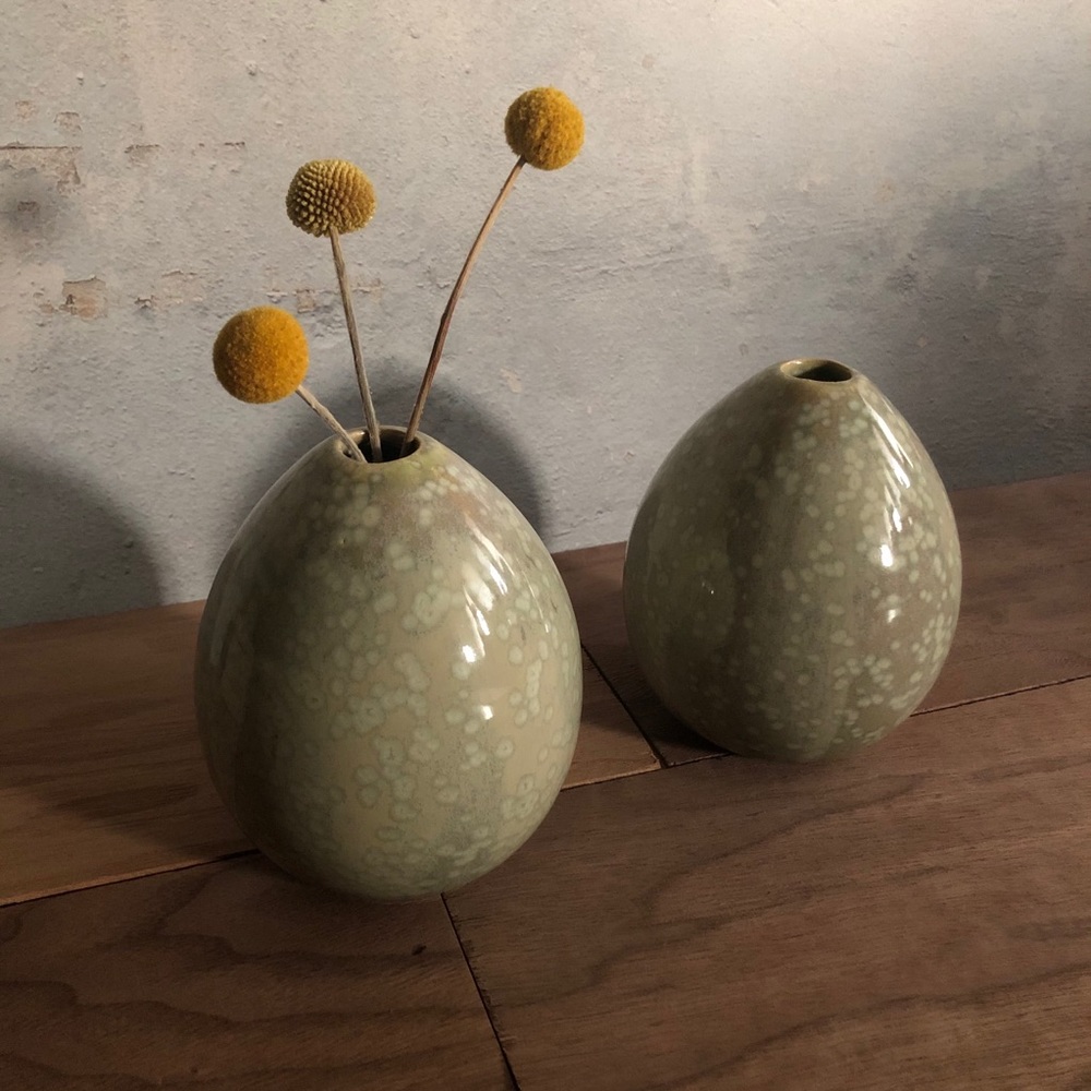 3/$25💌| Minty Green Ceramic Vases